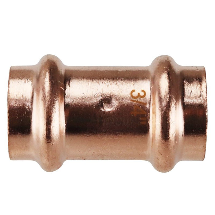 Apollo XPRC3420JR Coupling with Stop, 3/4 in, Press Fit, Copper, 300 psi Pressure