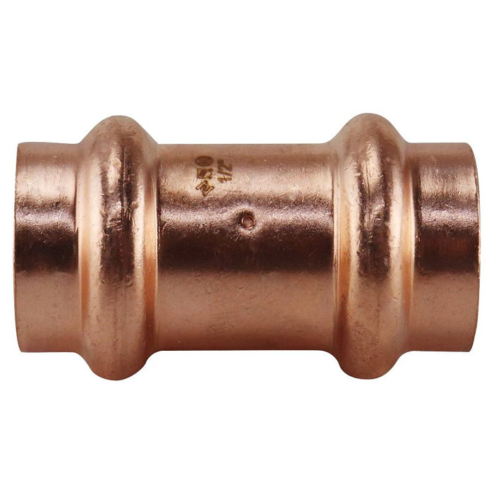 Apollo XPRC12 Coupling with Stop, 1/2 in, Press Fit, Copper, 300 psi Pressure