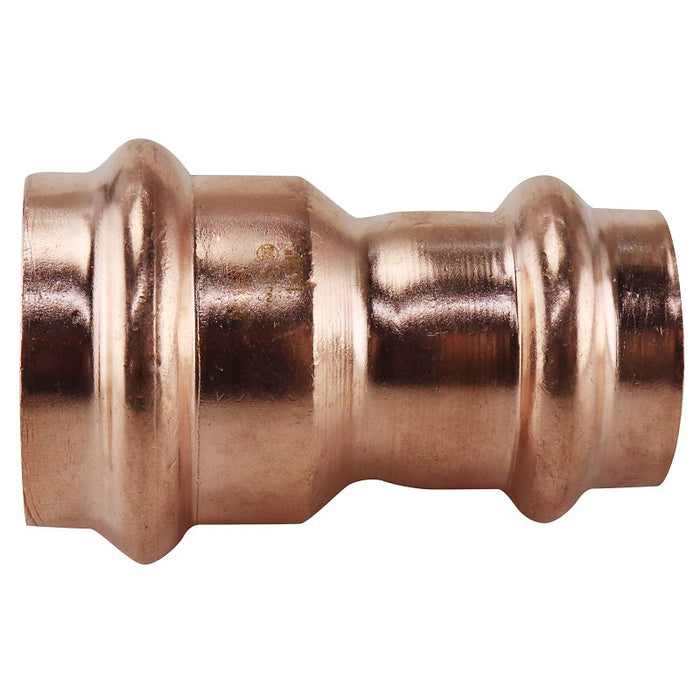 Apollo XPRC134 Coupling with Stop, 1 x 3/4 in, Press Fit, Copper, 300 psi Pressure