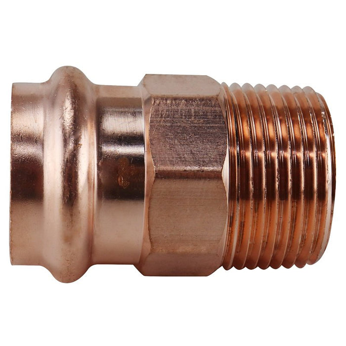 Apollo XPRMA1 Adapter, 1 in, MPT x Press Fit, Copper, 300 psi Pressure