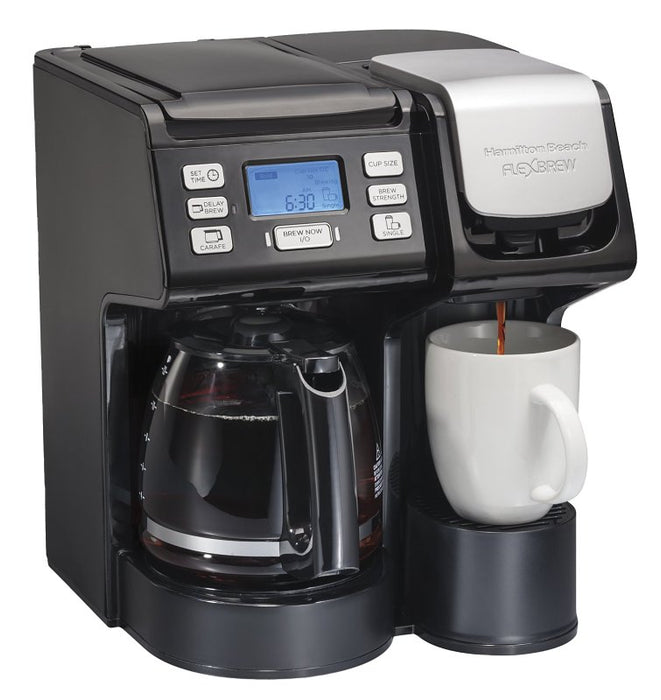 Hamilton Beach 49902 Coffee Maker, 56 oz Capacity, Black/Chrome