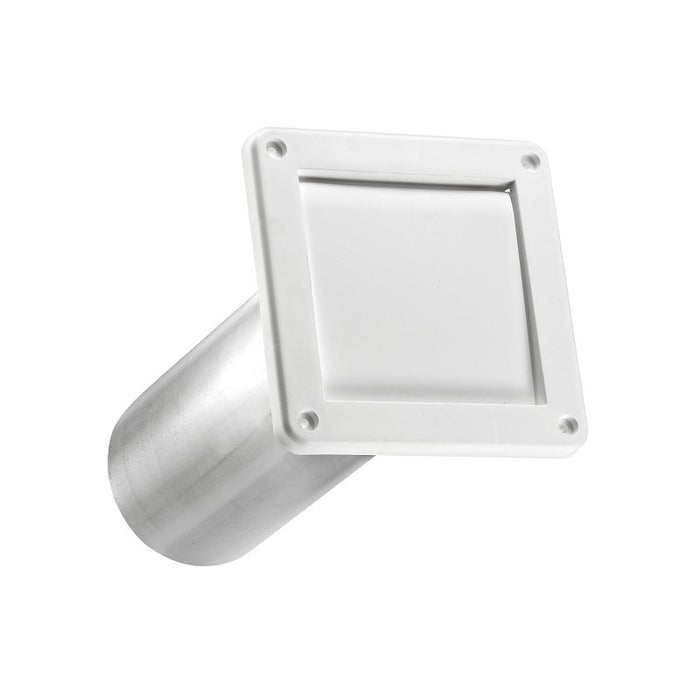 Lambro 1422WTP Single Flap Exhaust Vent, Plastic, White