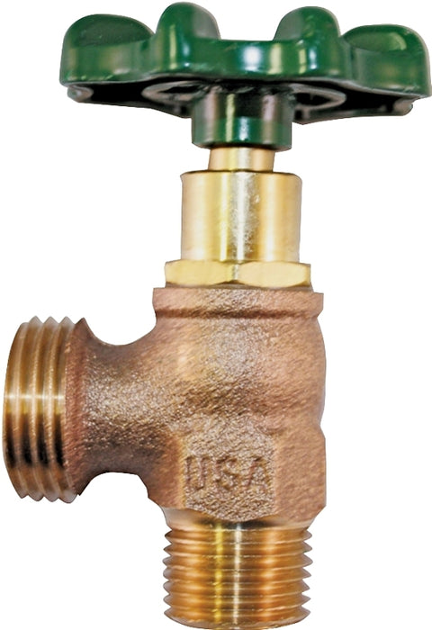 Arrowhead Brass 223LF Boiler Drain, 3/4 x 3/4 in Connection, MIP x Hose Thread, 125 psi Pressure, 8 to 9 gpm