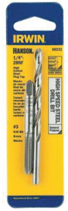 Irwin 80232 Tap and Drill Bit Set, HCS/HSS, #3 Drill Bit