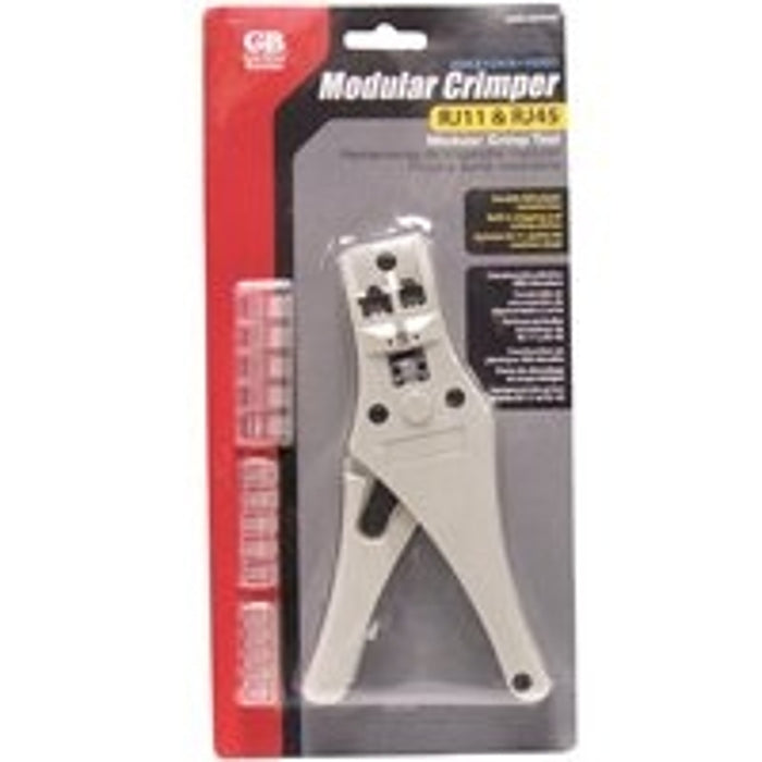 Gardner Bender GMC-2000D Modular Plug Crimp Tool, 11-3/4 in OAL, Gripper Handle