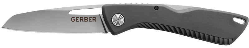 Gerber 31-003215 Folding Knife, 3.2 in L Blade, Stainless Steel Blade, Gray Handle