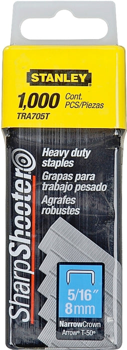 STANLEY TRA705T Staple, For: TR100, TR200, TRE500 Series, PHT150, PHT250, Arrow T-50 Staplers, 27/64 in W Crown, 24 ga