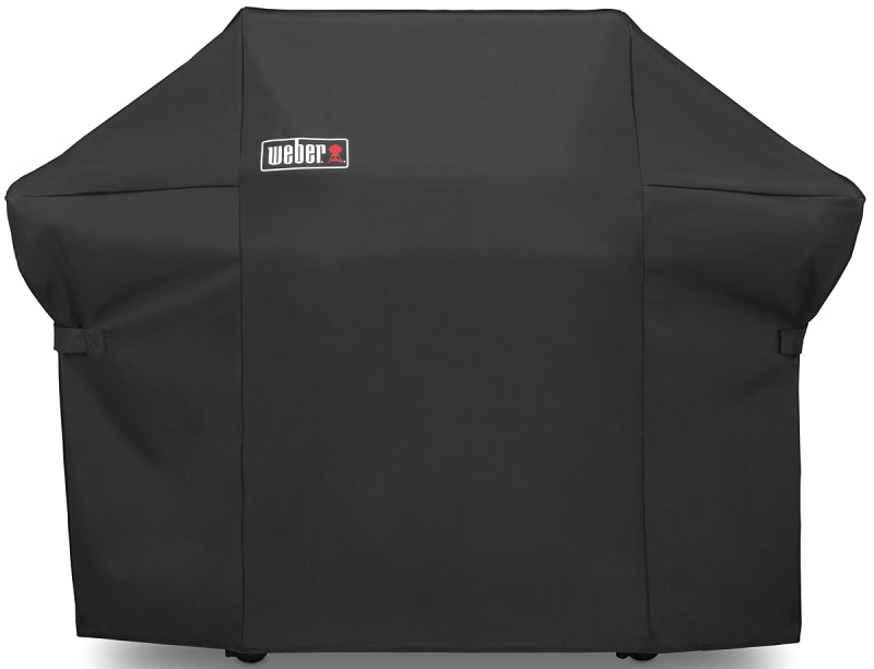 Weber 7108 Grill Cover, 67 in W, 48 in H, Polyester, Black