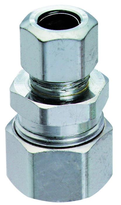 Plumb Pak PP80PCLF Tube Adapter, 5/8 x 3/8 in, Compression, Chrome