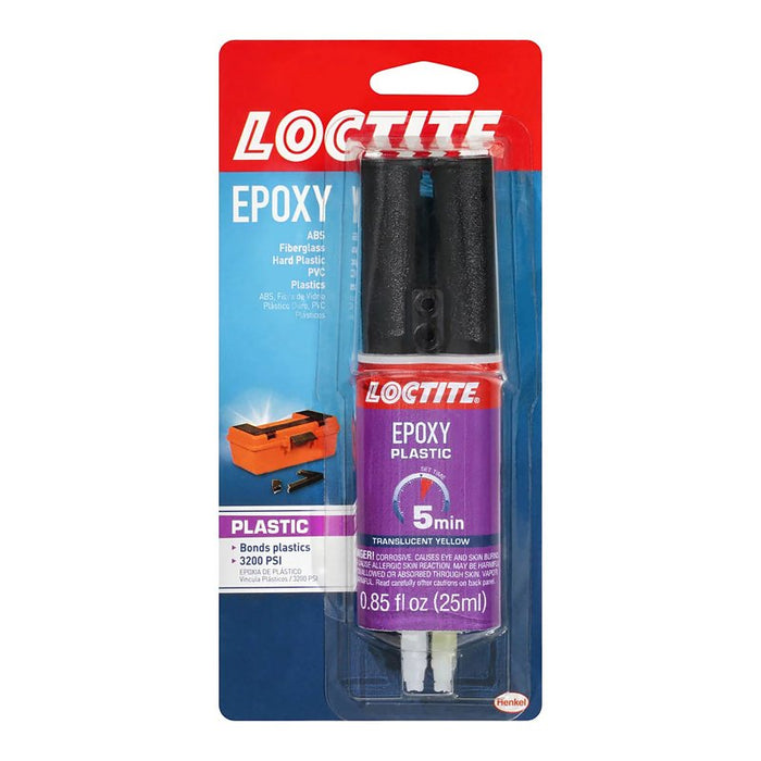 Loctite 1360788 Epoxy Plastic Bonder, Liquid, 25 mL Syringe