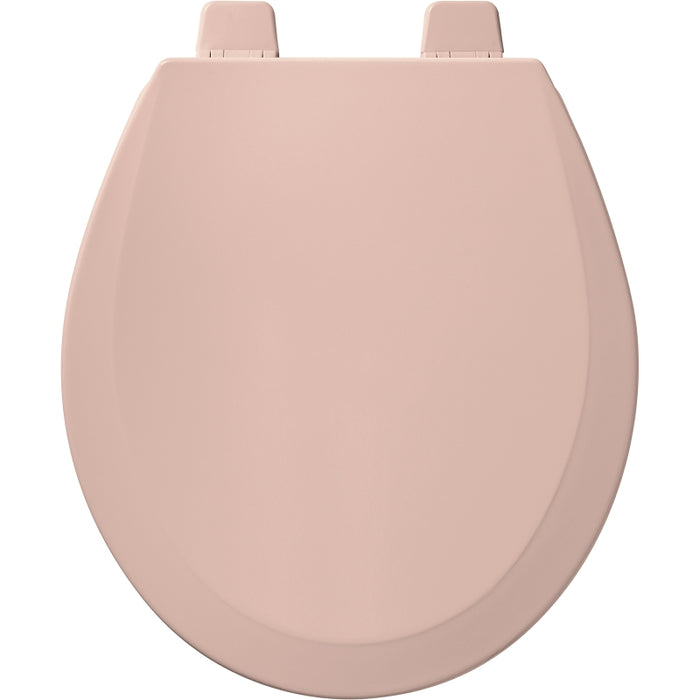 Bemis 500PRO-063 Toilet Seat, Round, Wood, Pink