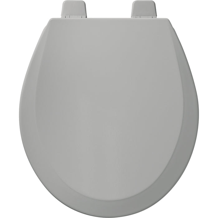 Bemis 500PRO-162 Toilet Seat, Round, Wood, Gray