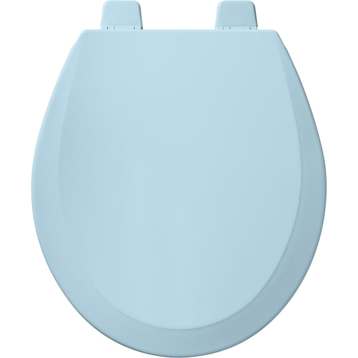 Bemis 500PRO-464 Toilet Seat, Round, Wood, Light Blue