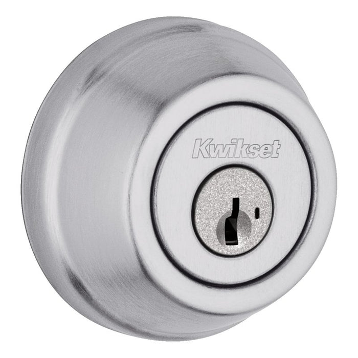 Kwikset Signature Series 780 26D 6AL STRKP K3 Deadbolt, 2 Grade, Keyed Key, Zinc, Satin Chrome, KW1 Keyway