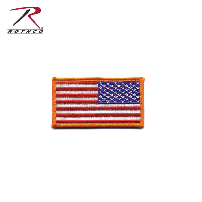 Rothco Mini US Flag Patch With Hook Back