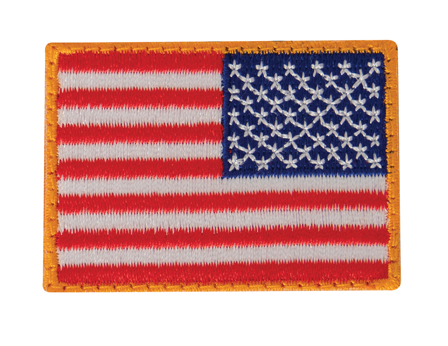 Rothco Mini US Flag Patch With Hook Back