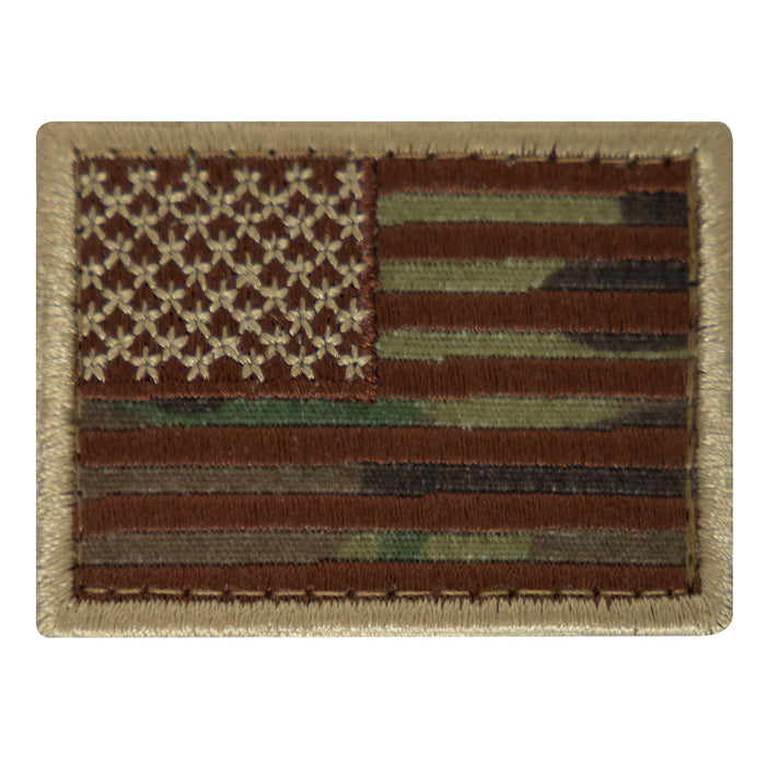 Rothco Mini US Flag Patch With Hook Back