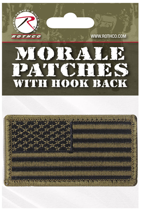 Rothco American Flag Patch - Hook Back