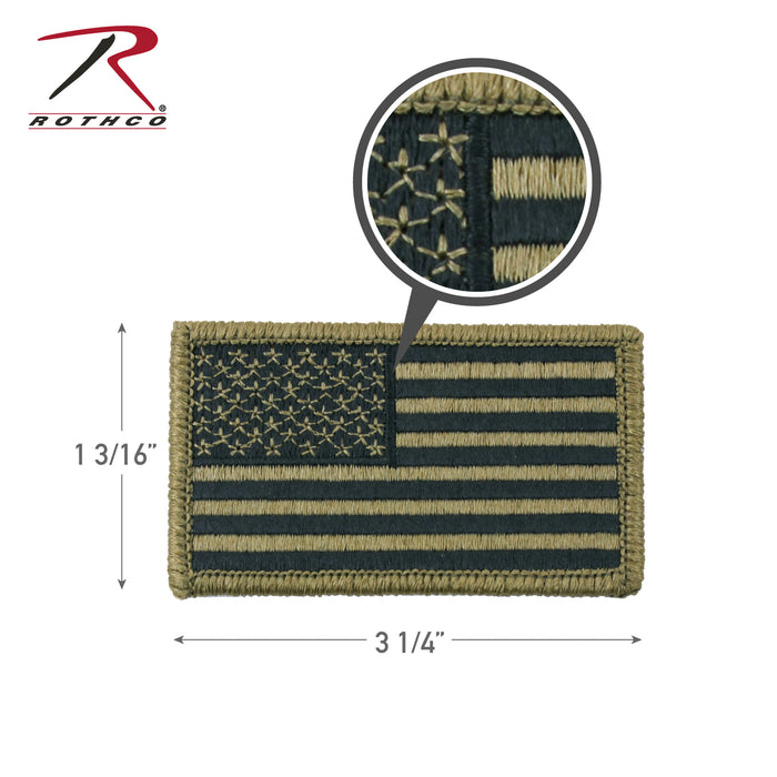 Rothco OCP American Flag Patch With Hook Back