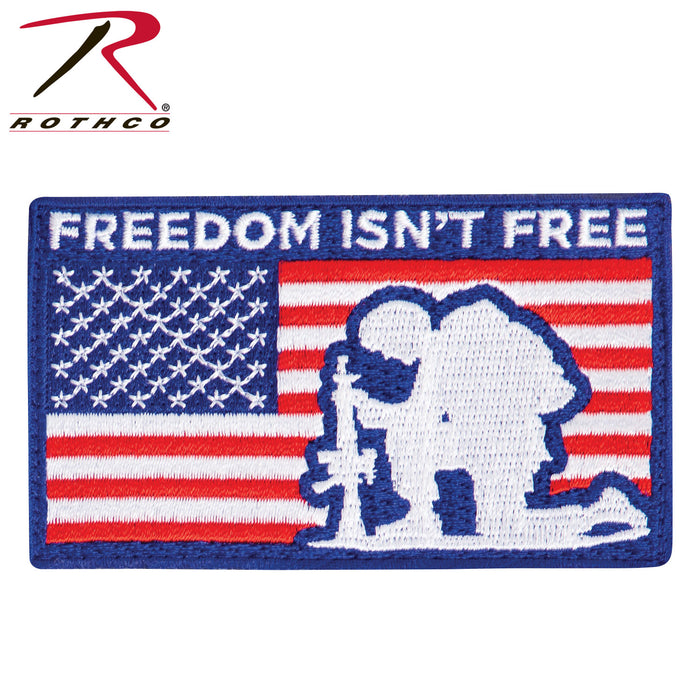 Rothco Freedom Isn't Free Patch With Hook Back