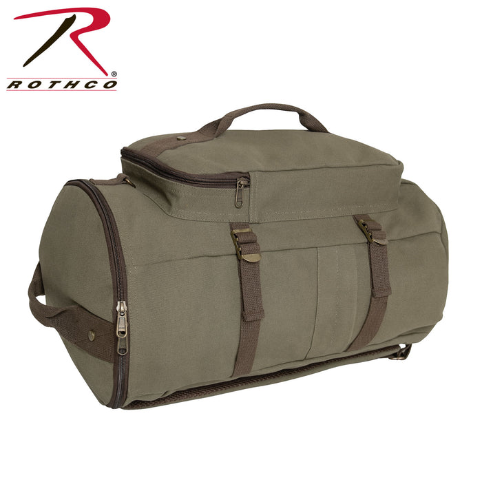 Rothco Convertible Canvas Duffle / Backpack - 19 Inches