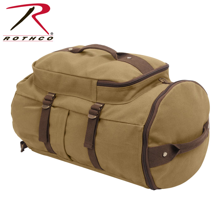 Rothco Convertible Canvas Duffle / Backpack - 19 Inches