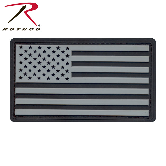 Rothco PVC US Flag Patch With Hook Back