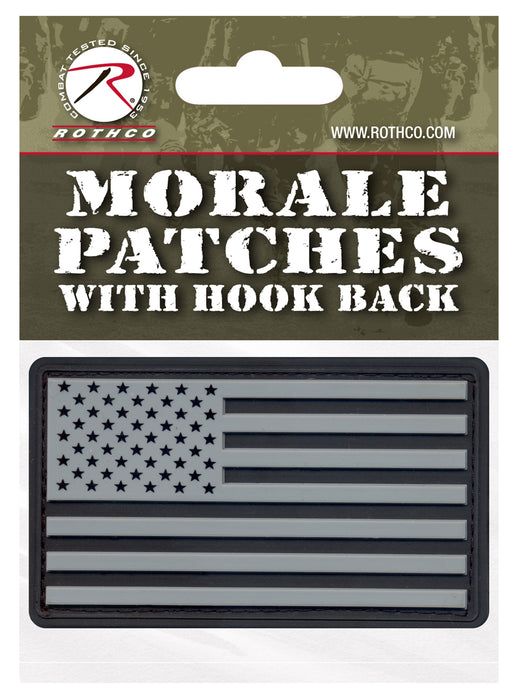 Rothco PVC US Flag Patch With Hook Back