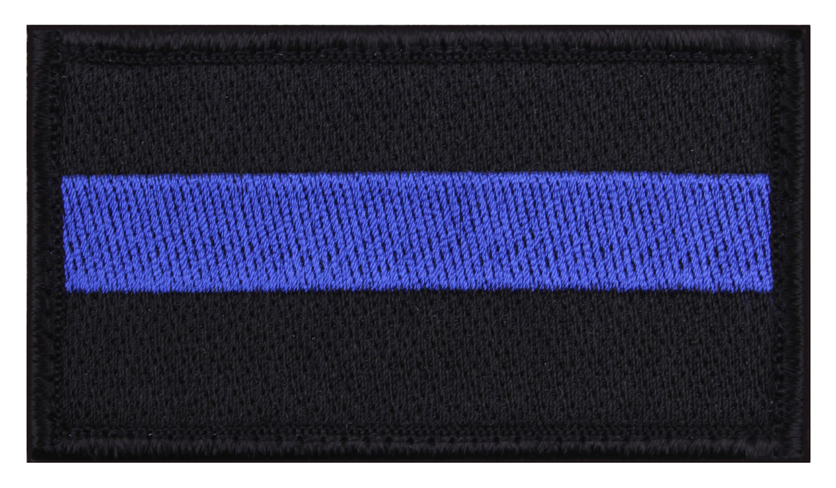 Rothco Thin Blue Line Patch - Hook Back