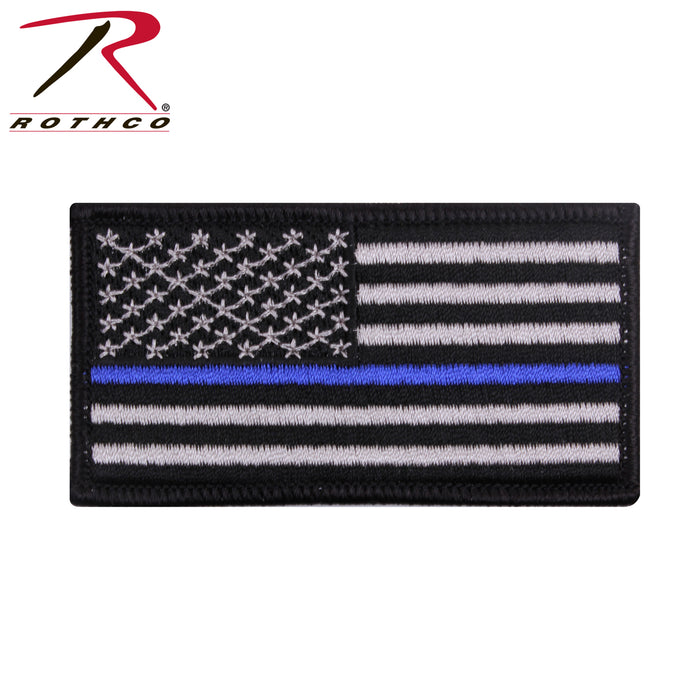 Rothco Thin Blue Line Patch - Hook Back