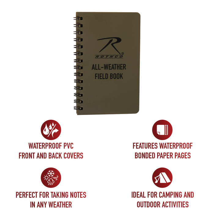 Rothco All-Weather Waterproof Notebook