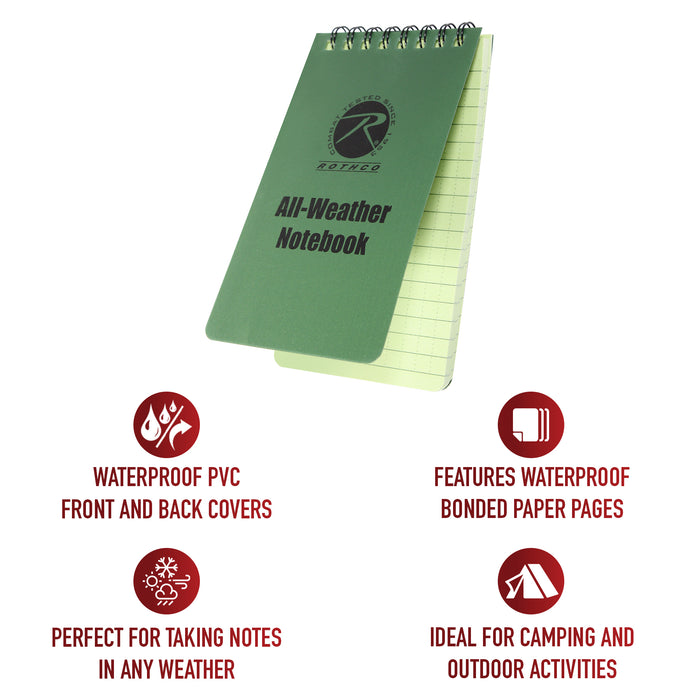 Rothco All-Weather Waterproof Notebook