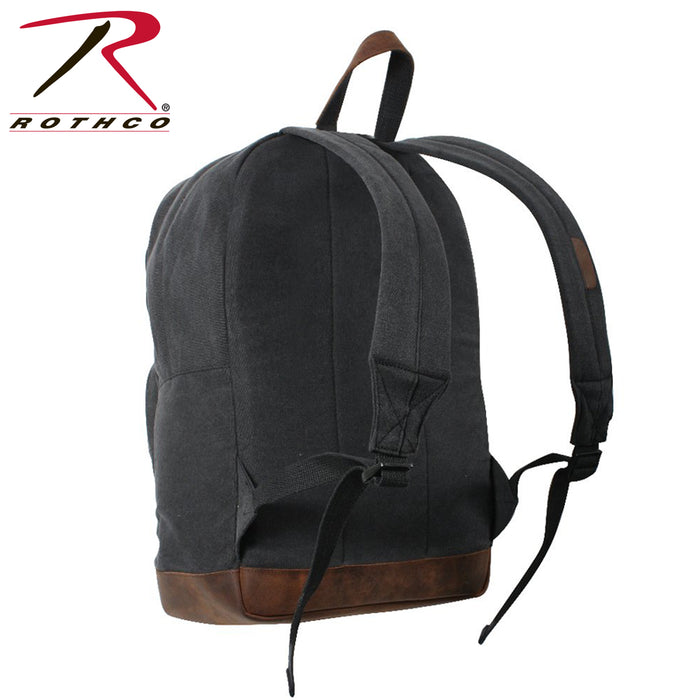 Rothco Vintage Canvas Teardrop Backpack With Leather Accents