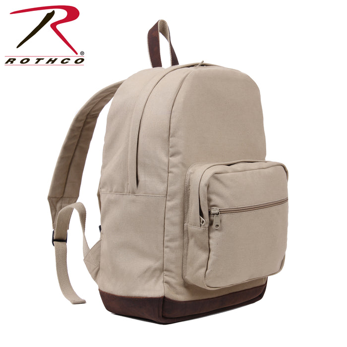 Rothco Vintage Canvas Teardrop Backpack With Leather Accents