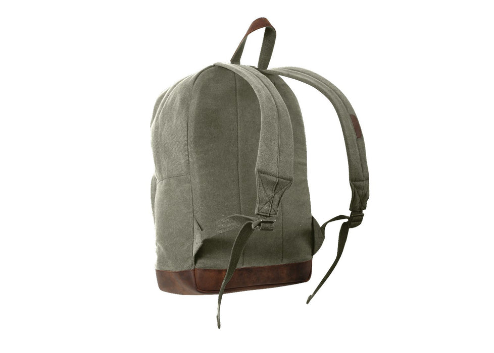 Rothco Vintage Canvas Teardrop Backpack With Leather Accents