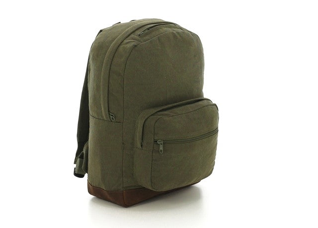 Rothco Vintage Canvas Teardrop Backpack With Leather Accents