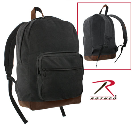 Rothco Vintage Canvas Teardrop Backpack With Leather Accents