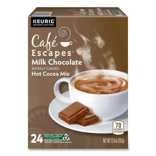 Café Escapes Cafe Escapes Milk Chocolate Hot Cocoa K-Cups, 24/Box - DS GMT6801