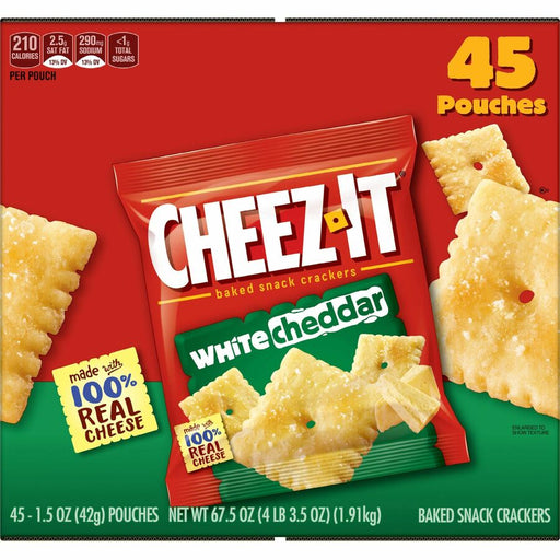 Cheez-It White Cheddar Crackers 45/Carton - KEB10892