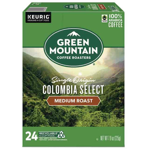 Green Mountain Colombian Fair Trade Select Coffee K-Cups, 24/Box - DS GMT6003