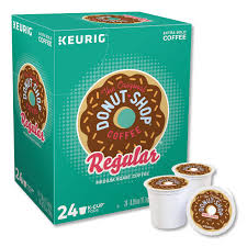 Keurig Donut Shop Coffee K-Cups, Regular, 24/Box - DS DIE60052101