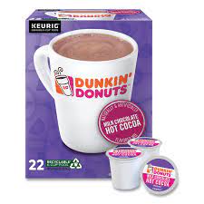 Dunkin Donuts Milk Chocolate Hot Cocoa K-Cup Pods, 22/Box - DS GMT1261