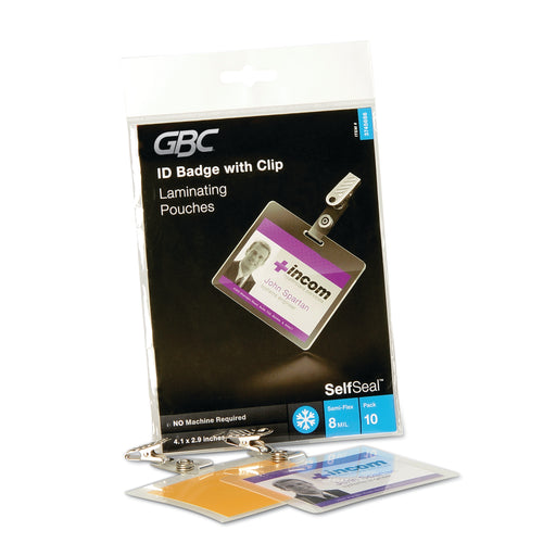 GBC Self-Sealing ID Badge Laminating Pouches - GBC3745686