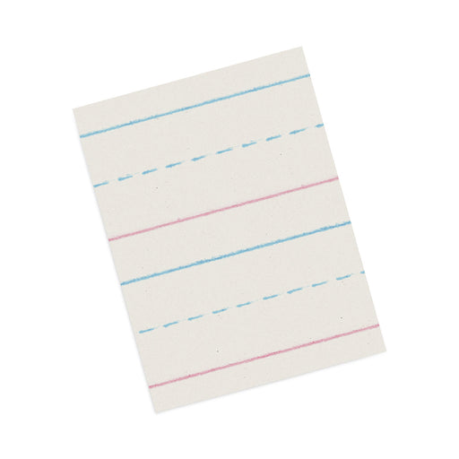 Pacon Multi-Program Picture Story Paper, 30 lb Bond Weight, 5/8" Long Rule, Two-Sided, 12 x 18, 250/Pack ZNBZP2694