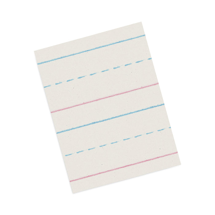 Pacon Multi-Program Picture Story Paper, 30 lb Bond Weight, 5/8" Long Rule, Two-Sided, 12 x 18, 250/Pack ZNBZP2694