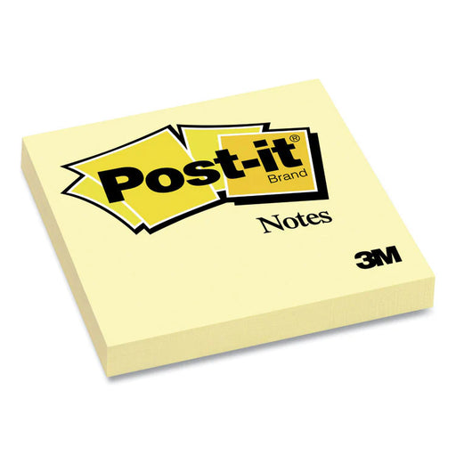 Post-It Original Pads in Canary Yellow, 3" x 3", 100 Sheets/Pad - MMM654YWEA