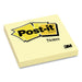 Post-It Original Pads in Canary Yellow, 3" x 3", 100 Sheets/Pad - MMM654YWEA