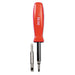 Great Neck 4 in-1 Screwdriver w/Interchangeable Phillips/Standard Bits, Assorted Colors - DS GNSSD4BC VMG FED FOUND PLATINUM - DS