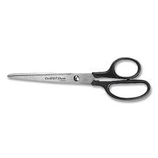 Westcott Contract Stainless Steel Standard Scissors, 7" Long, 3.13" Cut Length, Straight Black Handle - NATIONAL BRANDS W/FREIGHT WTC10571