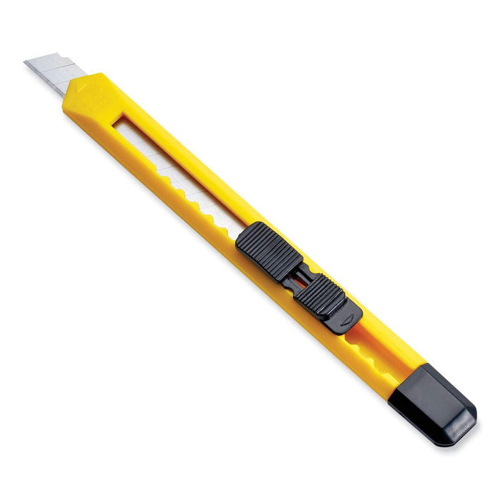 Stanley Quick Point Utility Knife, 9 mm Blade, Yellow/Black SQN10131P